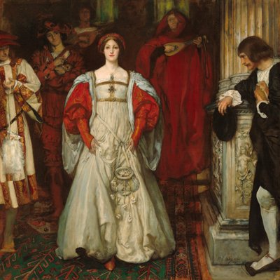 Wie is Sylvia? Wat is zij, dat alle herders haar prijzen? door Edwin Austin Abbey