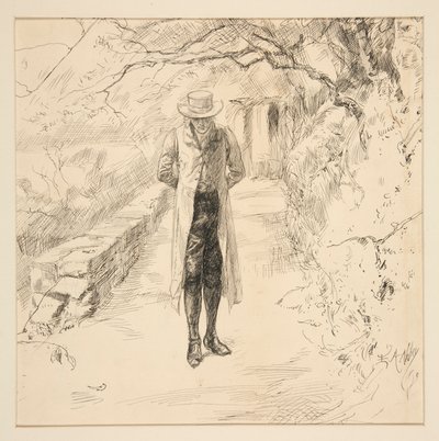 Wordsworth wandelt in bossen: The English Lakes and Men Series, van Harper door Edwin Austin Abbey