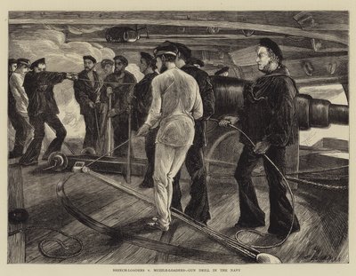 Achterladers versus Voorladers, Wapenoefening in de Marine door Edwin Buckman