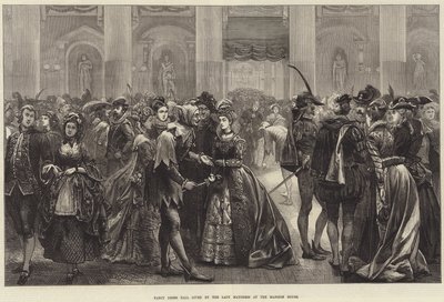 Verkleedbal gegeven door de Lady Mayoress in het Mansion House door Edwin Buckman