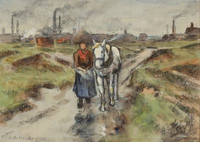 Het leiden van de trekschuit pony door Edwin Butler Bayliss