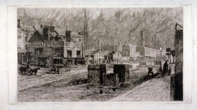 Vine Tavern, Mile End Road, Stepney, Londen, 1871 door Edwin Edwards