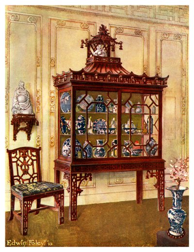 Gesneden Chinese kast in Chippendale