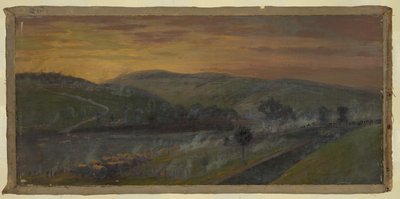 Ontsnapping van het leger van Virginia, onder bevel van generaal Lee, over de Potomac-rivier bij Williamsport door Edwin Forbes