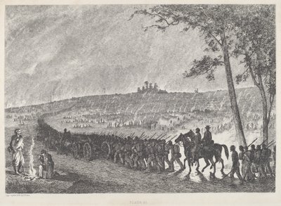 Kamp Opzetten in de Nacht door Edwin Forbes