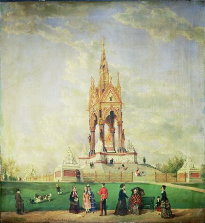 Het Albert Memorial, in Londen door Edwin Frederick Holt