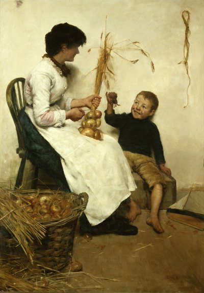 Zijn Eerste Vangst, c.1888 door Edwin Harris