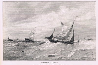 Haven van Gorleston, uit The Magazine of Art 1893, Cassell and Company door Edwin Hayes