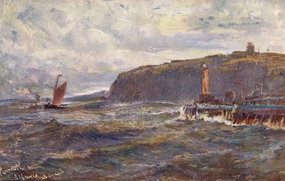 Penarth, Ingang van de Haven van Cardiff door Edwin Hayes