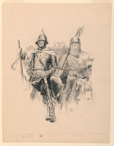 Pantser van 800. Tijd van Karel de Grote door Edwin Howland Blashfield