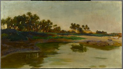 Eiland Elephantine, Egypte, ca. 1886-91 door Edwin Howland Blashfield