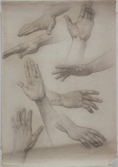 Studies van Handen door Edwin Howland Blashfield