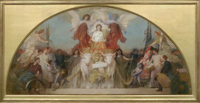 Studie voor Minnesota, Graanschuur van de Wereld door Edwin Howland Blashfield