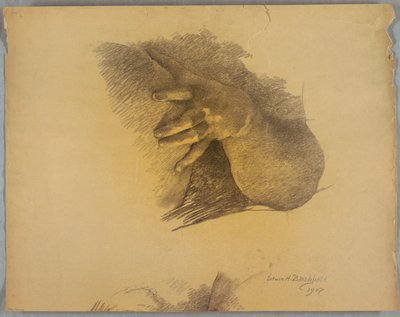 Studie van Arm en Hand door Edwin Howland Blashfield