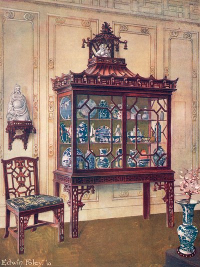 Gesneden Chinese kast in Chippendale