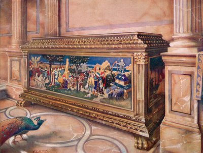 Huwelijkskist of Cassone. Italiaans door Edwin John Foley