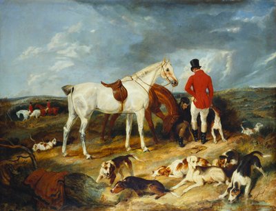Jagers en Honden, 1823 door Edwin Landseer