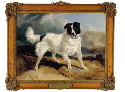 Neptune, het Eigendom van William Ellis Gosling, Esq., 1824 door Edwin Landseer