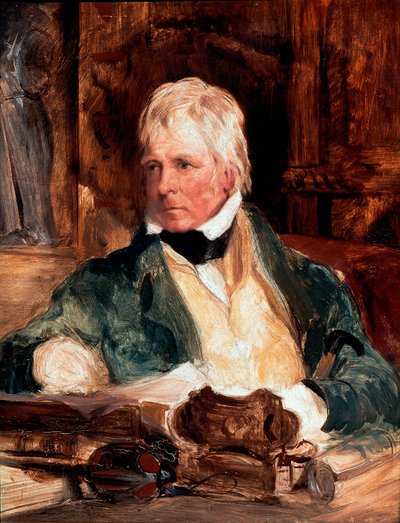 Portret van Walter Scott, Schotse schrijver door Edwin Landseer