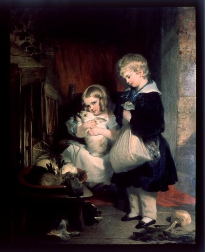 De kinderen van de Hon. Col. Seymour Bathurst door Edwin Landseer