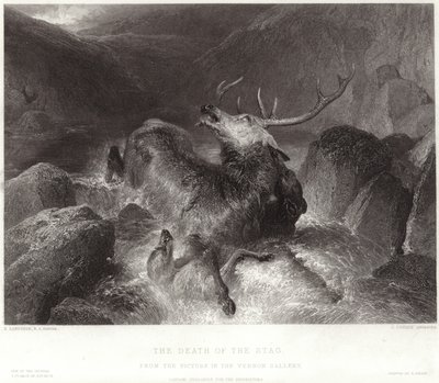 De dood van het hert door Edwin Landseer