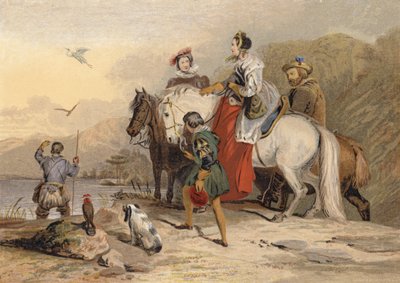 Het Valkenfeest door Edwin Landseer