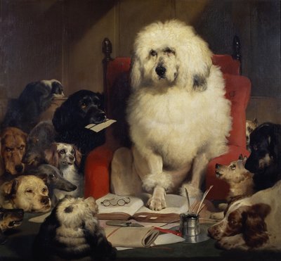 Rechtszaak door Jury, of De Wet Opleggen, c.1840 door Edwin Landseer