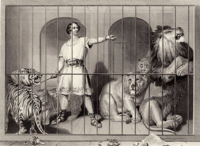 Van Amburgh en de leeuwen door Edwin Landseer