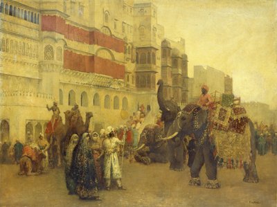 Een feestdag in Bekanir-Beloochistan, Bekanir door Edwin Lord Weeks