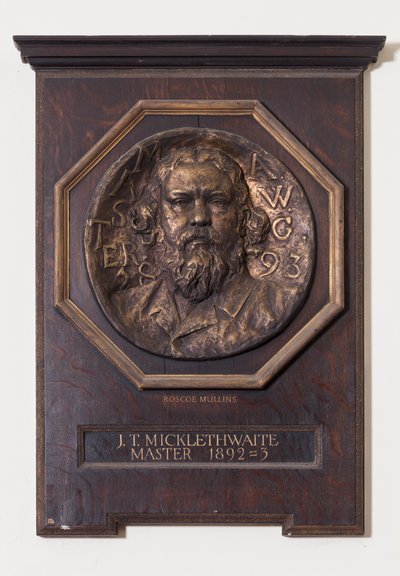 Medaille met John T. Micklethwaite, ca. 1893 door Edwin Roscoe Mullins