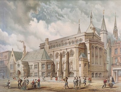 Guildhall Library, Londen, 1872 door Edwin Thomas Dolby