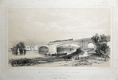Maidenhead-brug over de Theems, Great Western Railway door Edwin Thomas Dolby