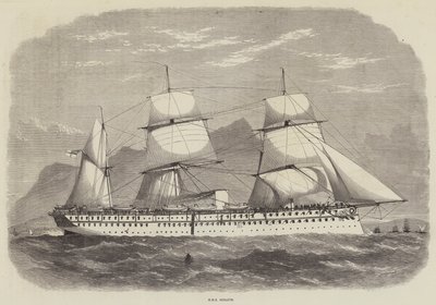 India en de Prins van Wales, HMS Serapis door Edwin Weedon