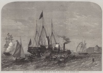 De Aankomst van Zijne Koninklijke Hoogheid de Prins van Wales in Alexandrië, Egypte door Edwin Weedon
