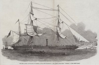 De nieuwe Arctische expeditie op zoek naar Sir John Franklin, HM schroefstoomschip Phoenix door Edwin Weedon
