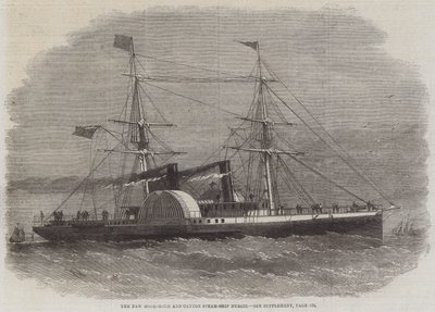 Het Nieuwe Hong-Kong en Canton Stoomschip Nurgis door Edwin Weedon