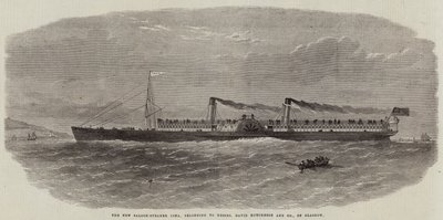 De nieuwe salon-stoomboot Iona, behorend tot Messers David Hutcheson en Company, uit Glasgow door Edwin Weedon