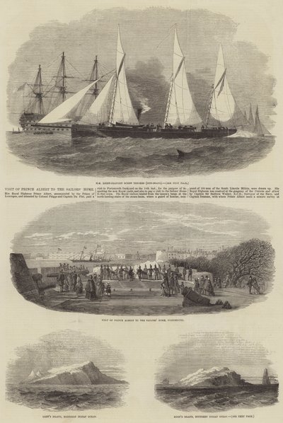Bezoek van Prins Albert aan het Zeemanshuis door Edwin Weedon