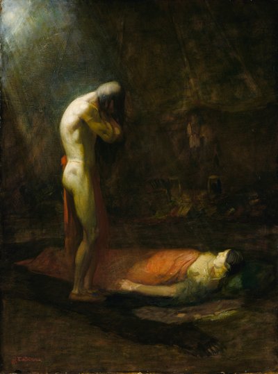 De Rouwende Dappere, ca. 1892 door Edwin Willard Deming