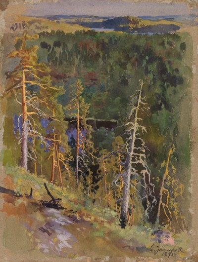 Boslandschap door Eero Järnefelt