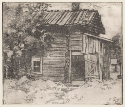 Oud huisje door Eero Järnefelt