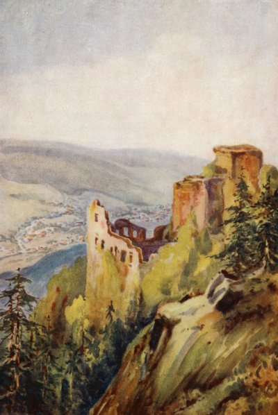 De Rijn: Het Alte Schloss, Baden-Baden door Effie Jardine