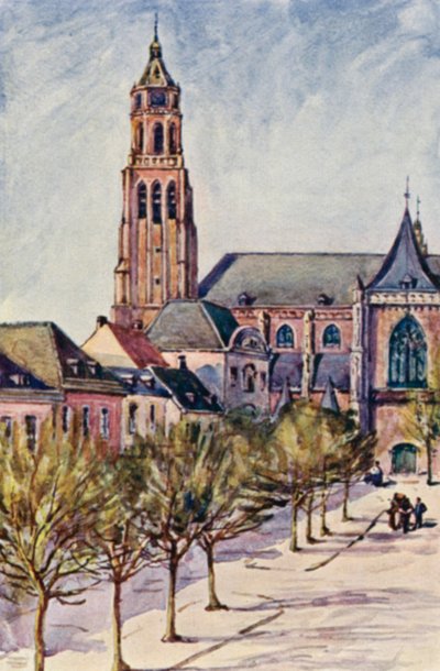 De Rijn: De Groote Kerk, Arnhem door Effie Jardine