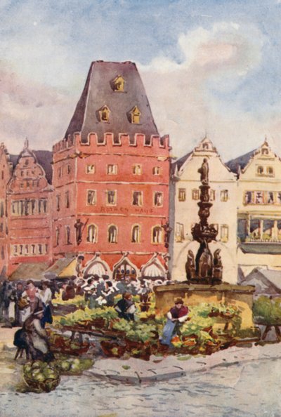 De Rijn: Het Rode Huis, Trier, Treves door Effie Jardine