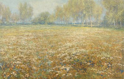 Bloeiende weide door Egbert Rubertus Derk Schaap