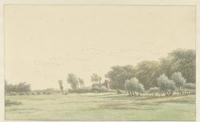 Landschap in de omgeving van Wageningen door Egbert van Drielst