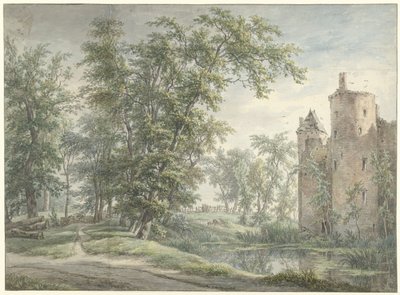 Ruïne van het Huis De Haer door Egbert van Drielst