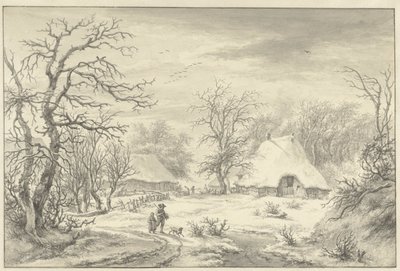 Winterlandschap door Egbert van Drielst