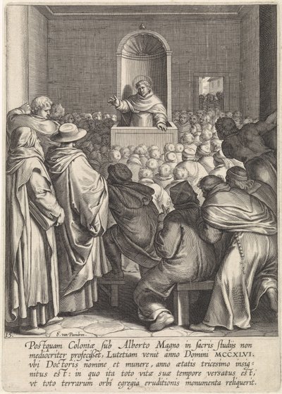 Preek van Thomas van Aquino in Parijs door Egbert van Panderen
