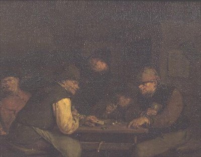 De kaartspelers, c.1655-60 door Egbert van the Elder Heemskerck